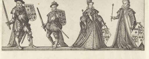Kings Henry VIII and Edward VI, Queens Mary and Elizabeth