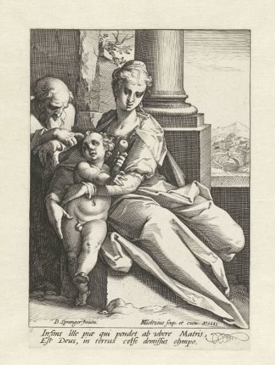 The Holy Family before a Column