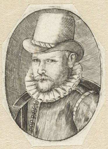 Portrait of a man with a tall hat