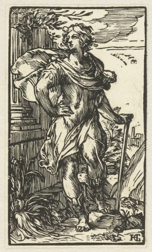 Young Man with a Walking Stick