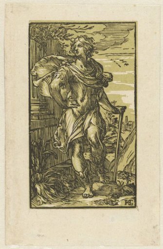 Young Man with a Walking Stick