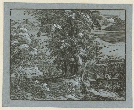 Landscape with a seated couple