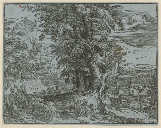 Landscape with a Sitting Couple