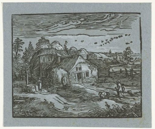 Landscape with a farmhouse