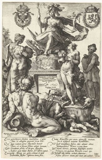 Title Print for the Print Series The Roman Heroes