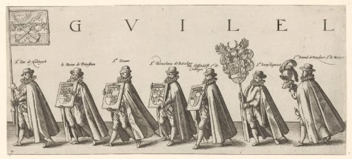 Funeral procession of William of Orange, sheet 7