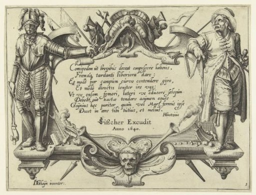 Title print for the print series The Cavalry School