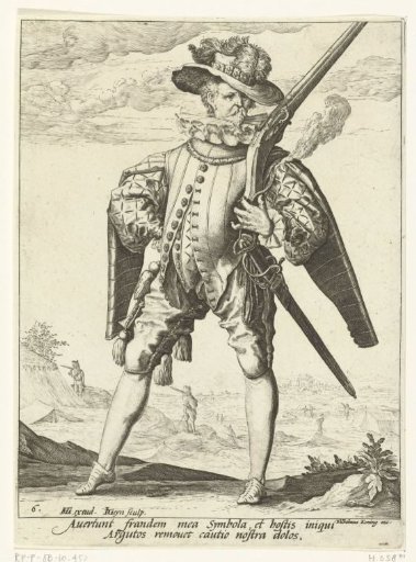 Soldier with a harquebus