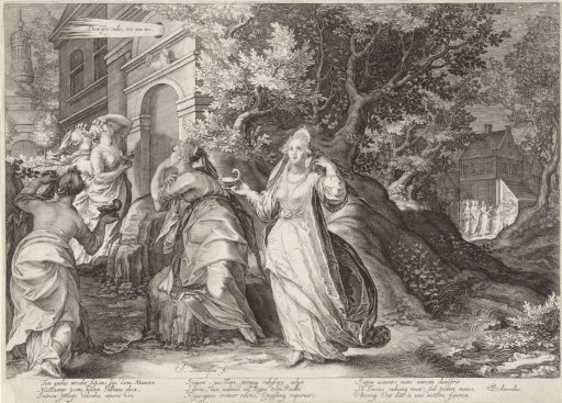 Five Foolish Virgins are not received by the Bridegroom