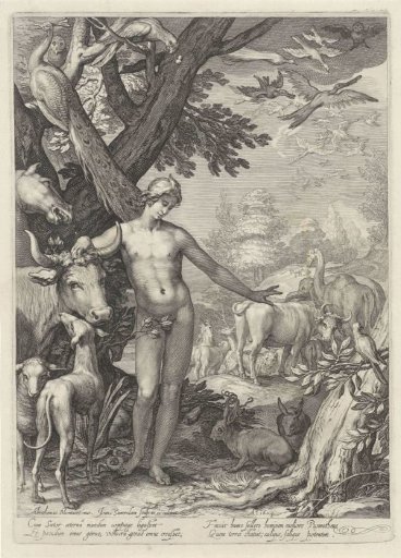 Adam gives the animals names