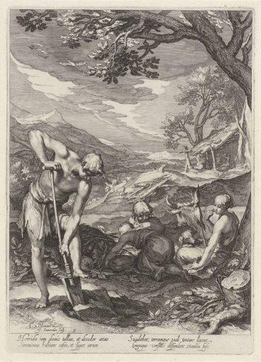 Adam and Eve at Work Outside Paradise