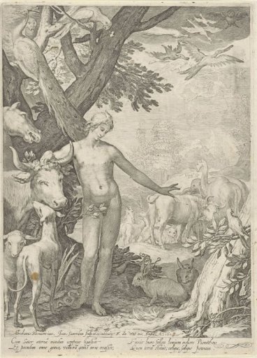 Adam gives the animals names
