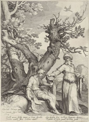 Ahijah Divides His Robe into Twelve Pieces and Gives Ten to Jeroboam