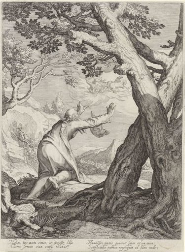 Elijah Departs the World in a Chariot of Fire and Leaves His Mantle for Elisha