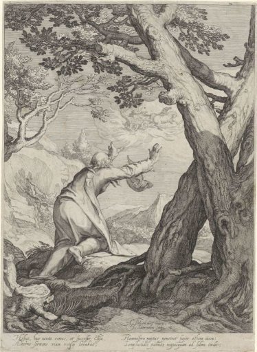 Elijah Departs the World in a Chariot of Fire and Leaves His Mantle for Elisha