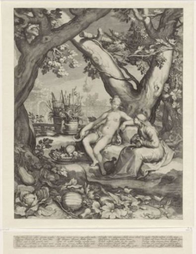 Vertumnus and Pomona in a Garden