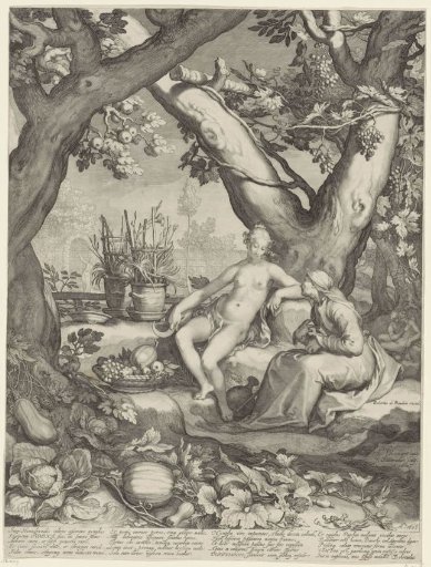 Vertumnus and Pomona in a Garden