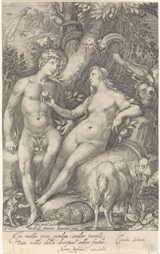 The Fall of Man with a Female Serpent