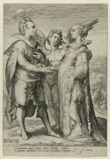 Marriage contracted through sensuality by Amor