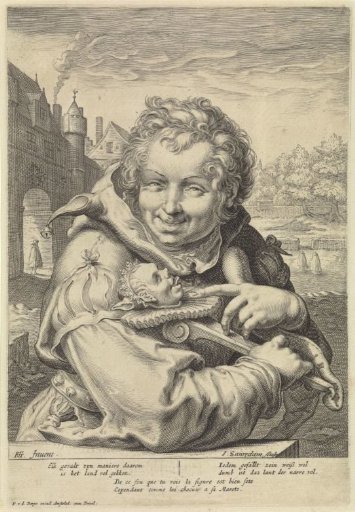 Laughing Jester with a Staff