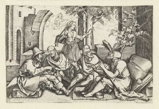 Job in conversation with his friends