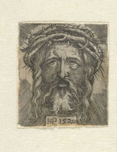 Head of Christ with crown of thorns