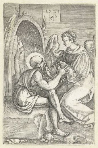 Saint Jerome in conversation with an angel