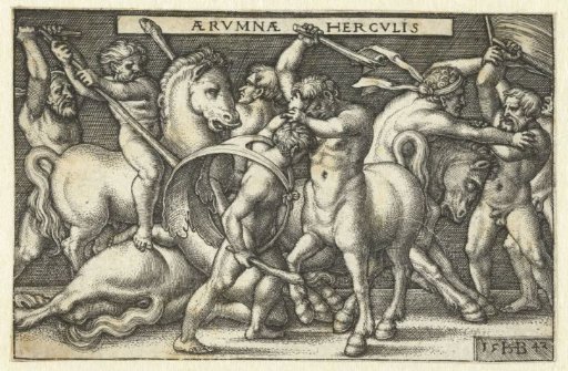 Hercules in combat with centaurs
