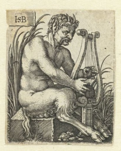Satyr playing a lyre