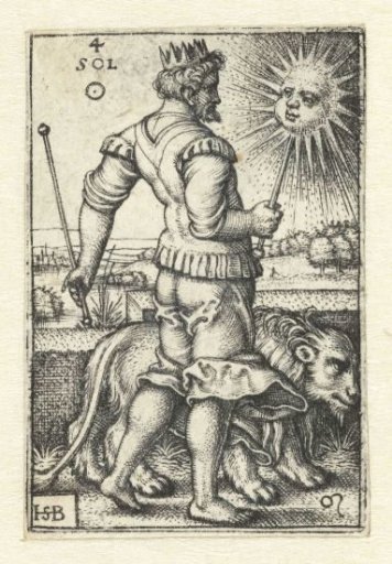 Apollo (Sol) with the constellation Leo