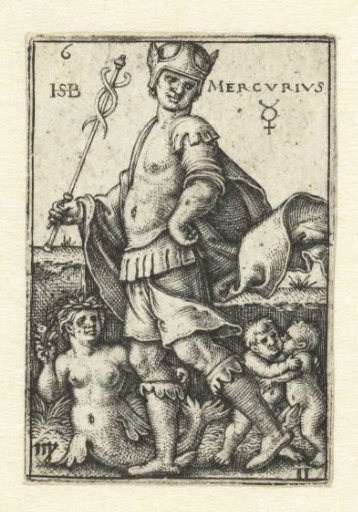 Mercury with the constellations Virgo and Gemini