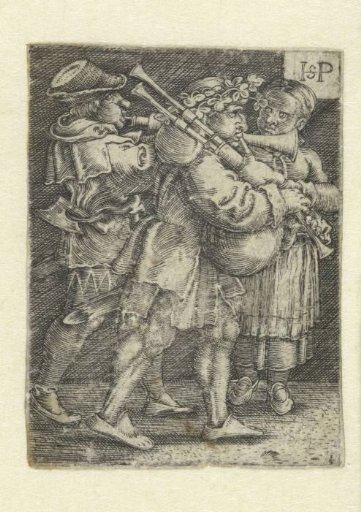 Two musicians and a girl