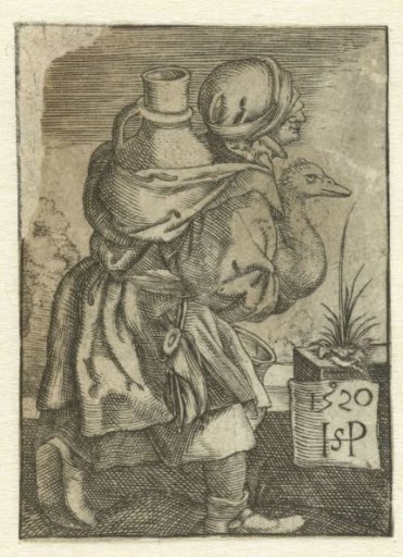 Peasant woman on her way to market