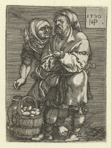 Peasant selling eggs