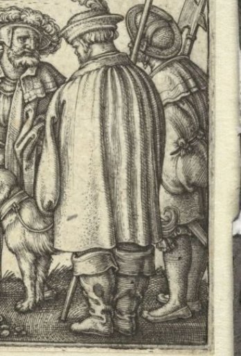 Three soldiers with a dog