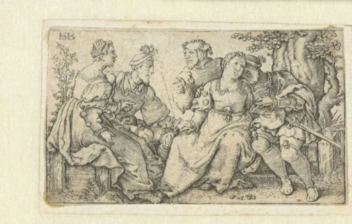 Two couples and a jester