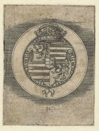 Reverse of a medal with the coat of arms of King Ferdinand I of Hungary and Bohemia