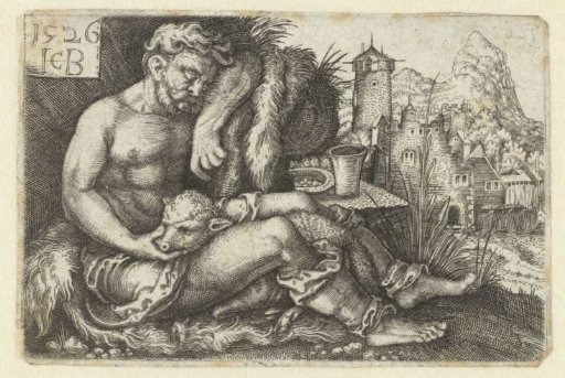 Shepherd with a Sheep