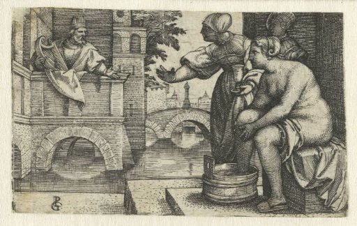 David Seeing Bathsheba Bathing in His Garden