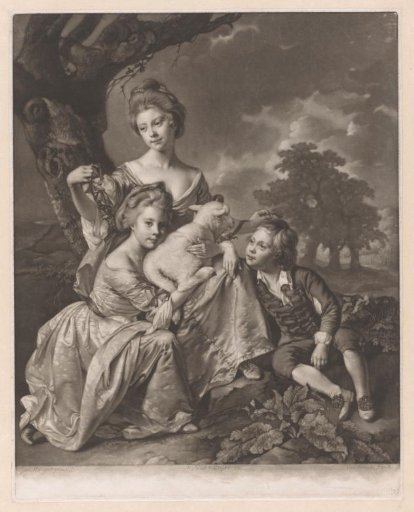 Portrait of Ann Baggaley Bradshaw and Francis Baggaley Bradshaw at the Knee of their Mother