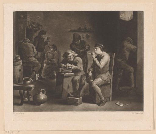 Smoking and Drinking Men in an Inn