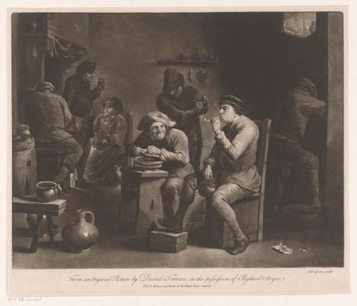 Smoking and Drinking Men in an Inn