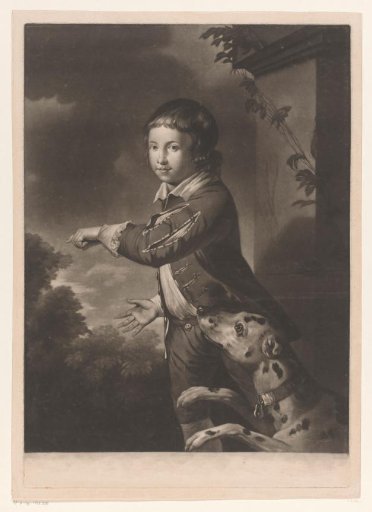Portrait of a Boy with a Dog