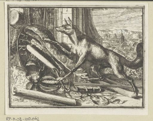 Title page of the pamphlet: The Italian Fox in the Allied Arsenal, 1701