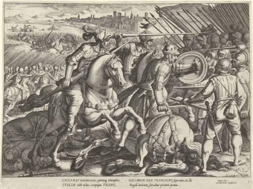 Victory of Emperor Charles V over Francis I of France at Pavia, 1525