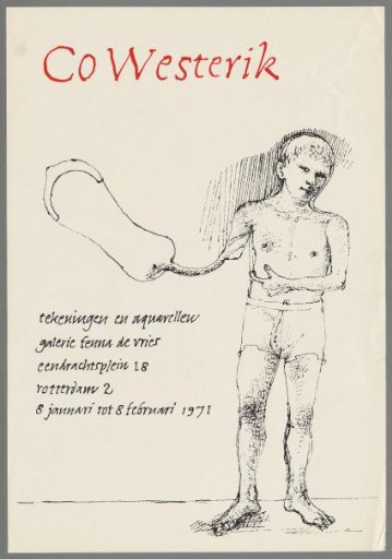 Co Westerik, Drawings and Watercolours. Galerie Fenna de Vries. Eendrachtsplein 18, Rotterdam 2. 8 January to 8 February 1971