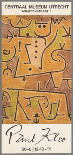 Centraal Museum Utrecht. Paul Klee. 26-8/12-10-'71.