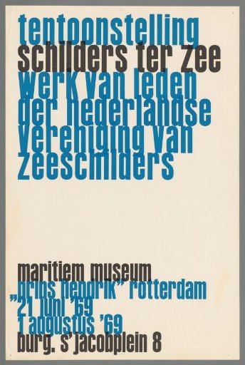 Exhibition. Sea painters. Works by members of the Dutch Association of Sea Painters