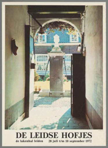 The Leiden courtyards, De Lakenhal Leiden, July 28 to September 10, 1972