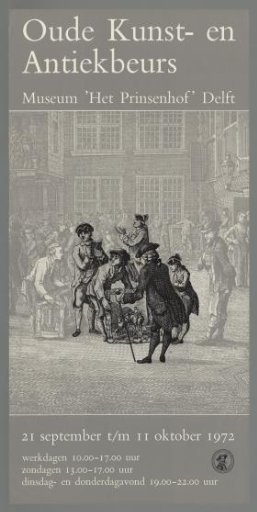 Old Art and Antiques Fair, Museum "Het Prinsenhof" Delft. September 21 - October 11, 1972.